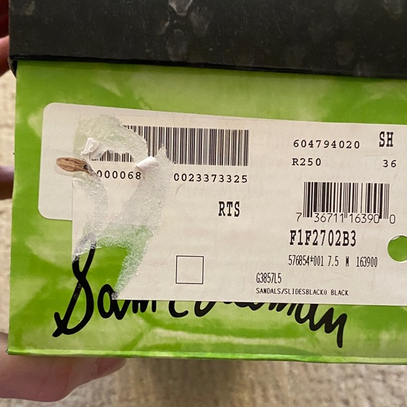 Sam Edelman Black Slide Sandals 7 1/2 Med - Picture 9 of 9